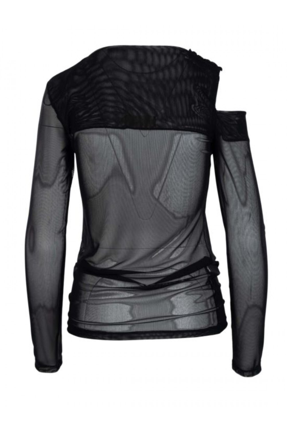 MOUTAKI WOMAN BLOUSE BLACK 26.01.111
