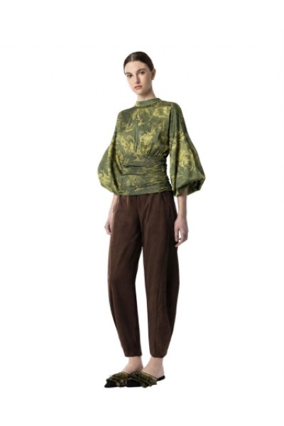 MOUTAKI WOMAN PANTS BROWN 26.03.107