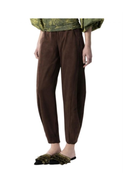 MOUTAKI WOMAN PANTS BROWN 26.03.107