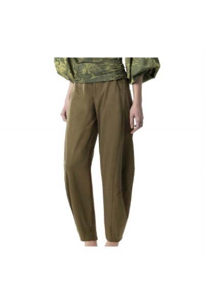 MOUTAKI WOMAN PANTS OLIVE 26.03.107