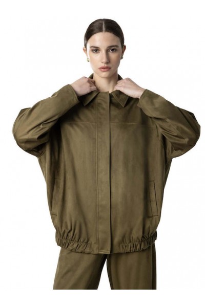 MOUTAKI WOMAN JACKET BROWN 26.06.115
