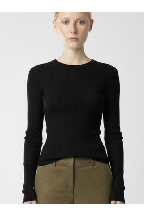 MOUTAKI WOMAN BLOUSE BLACK 26.01.127