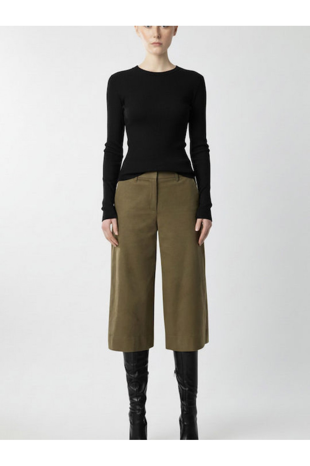 MOUTAKI WOMAN BLOUSE BLACK 26.01.127