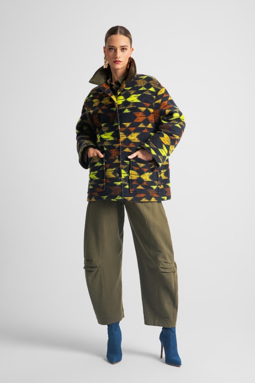 MOUTAKI WOMAN COAT JACKET MULTICOLOR 25.06.144