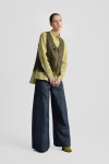 MOUTAKI WOMAN PUFFER VEST KHAKI 25.06.128
