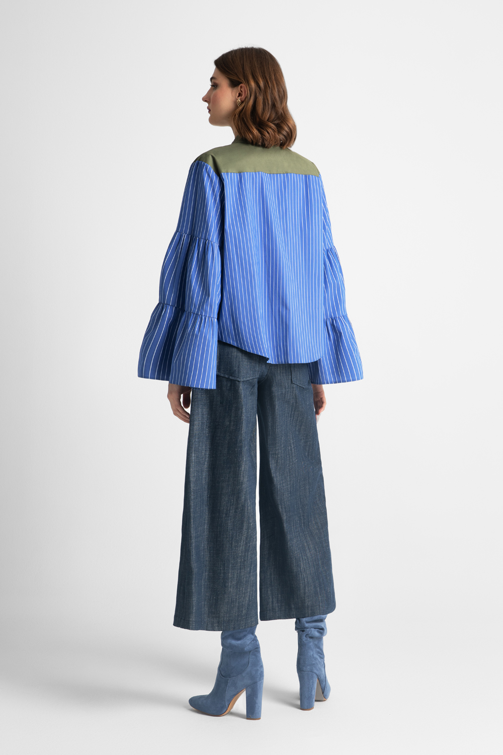 MOUTAKI SHIRT GREEN-BLUE 25.09.134