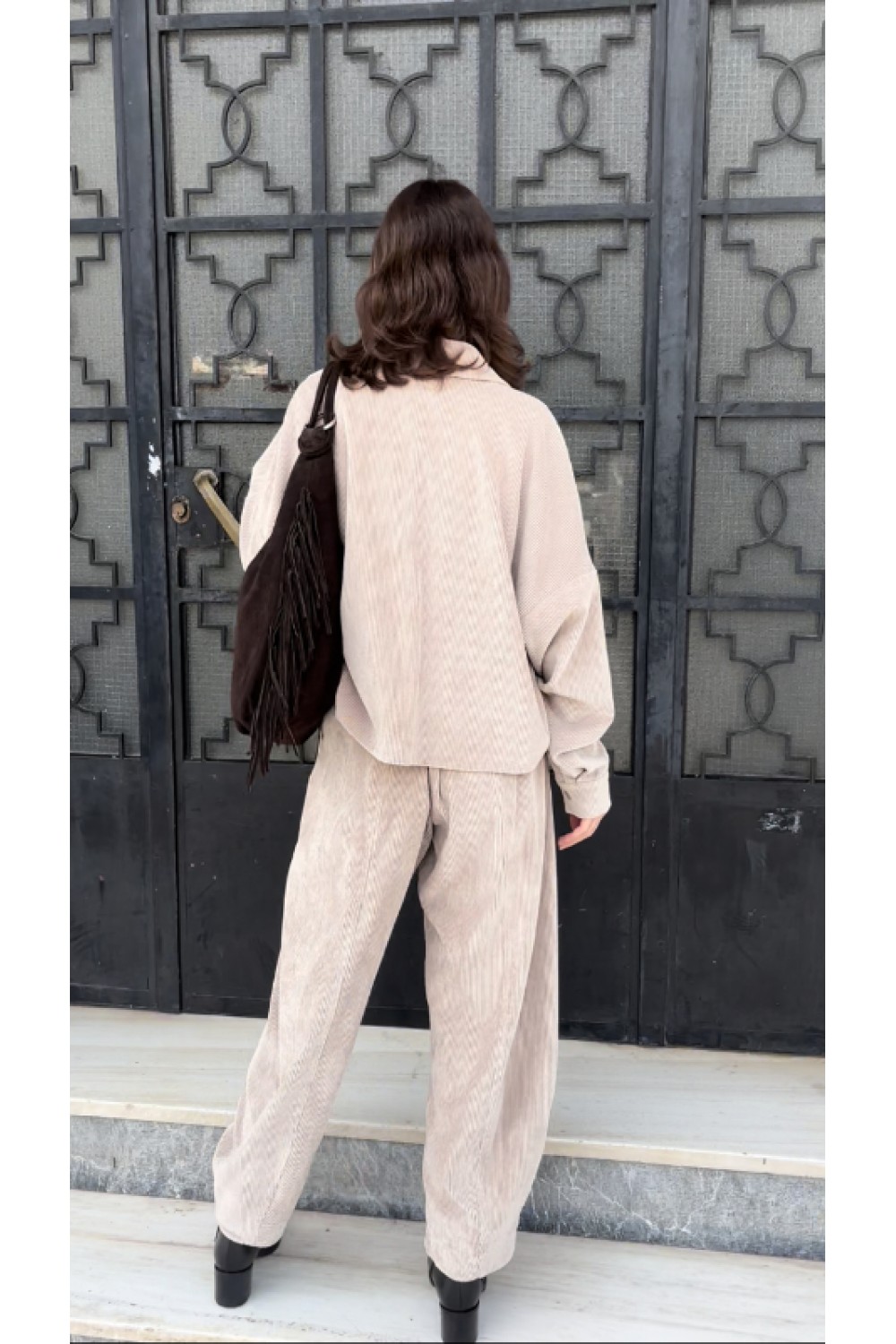 MOUTAKI WOMAN PANTS BEIGE 25.03.150