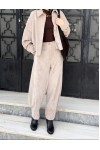 MOUTAKI WOMAN PANTS BEIGE 25.03.150