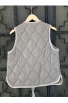 MOUTAKI WOMAN PUFFER VEST GRAY 25.06.128 