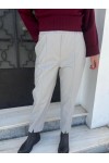 MOUTAKI WOMAN PANT LIGHT GREY 25.03.127