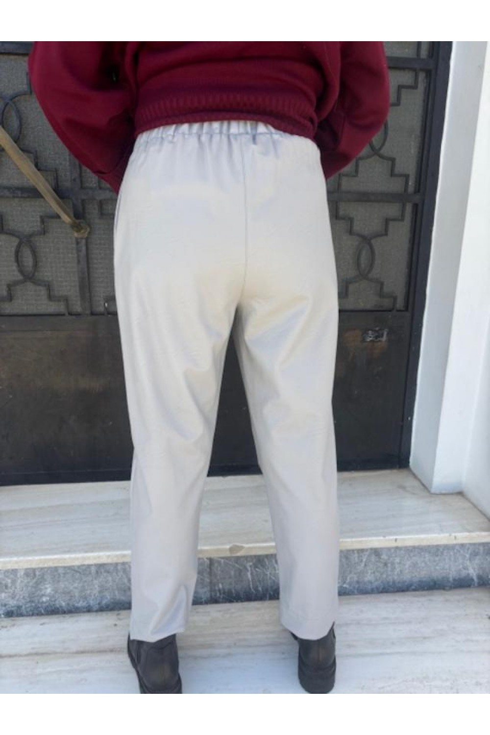 MOUTAKI WOMAN PANT LIGHT GREY 25.03.127