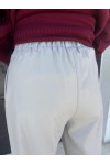 MOUTAKI WOMAN PANT LIGHT GREY 25.03.127
