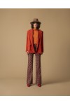 MOUTAKI WOMAN PANT MULTI COLOUR RED 23.03.120