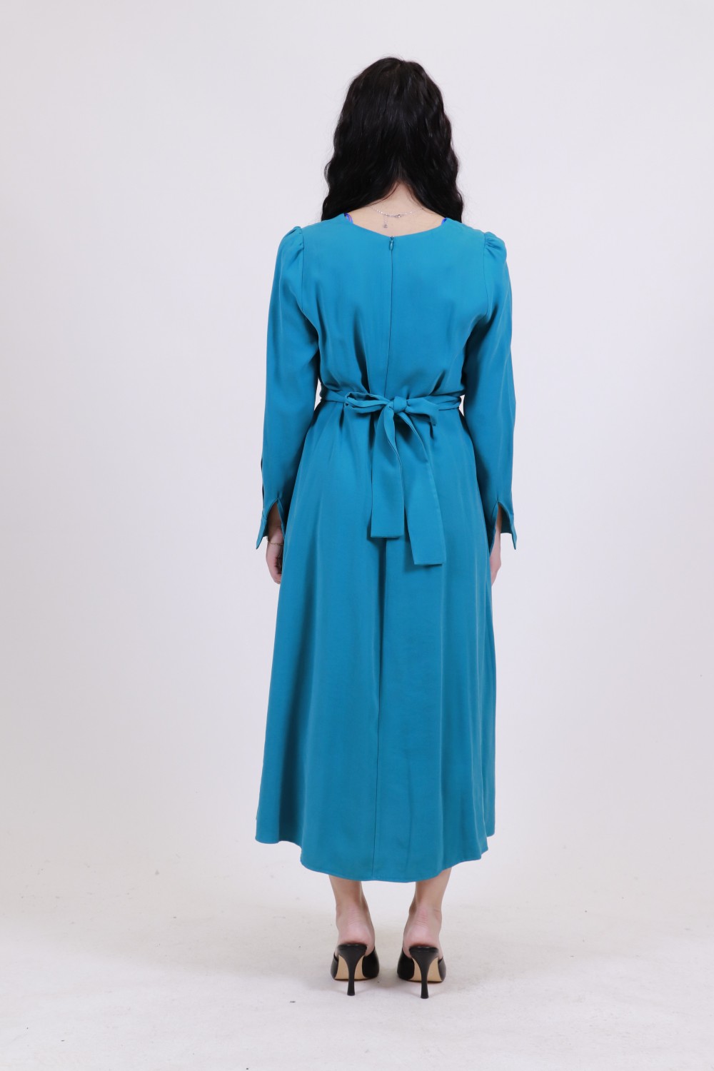MOUTAKI WOMAN DRESS PETROL 23.07.116