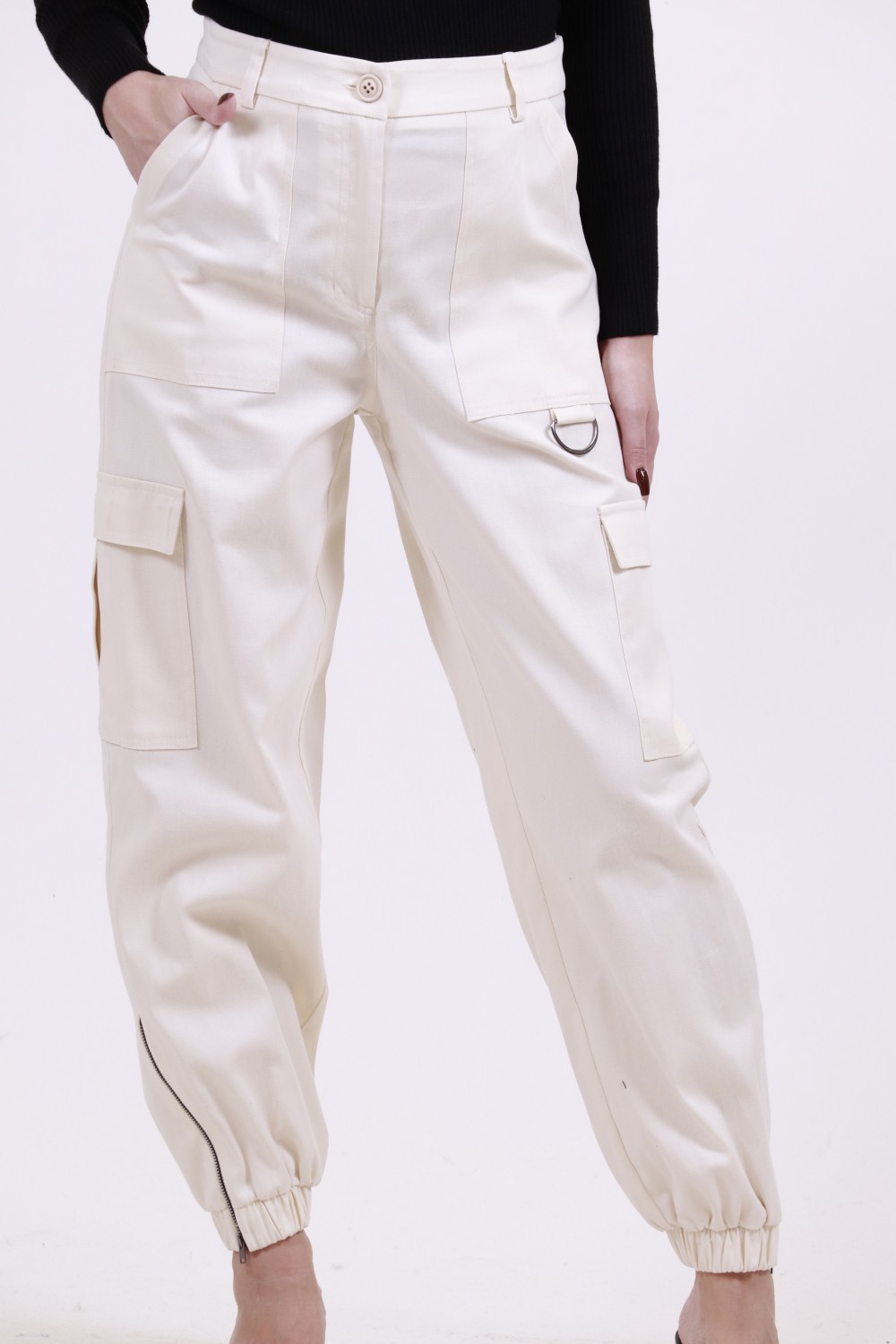 MOUTAKI WOMAN PANT VANILIA 23.03.124