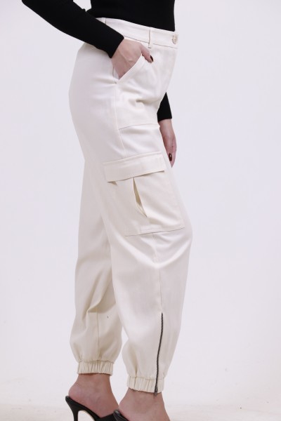 MOUTAKI WOMAN PANT VANILIA 23.03.124