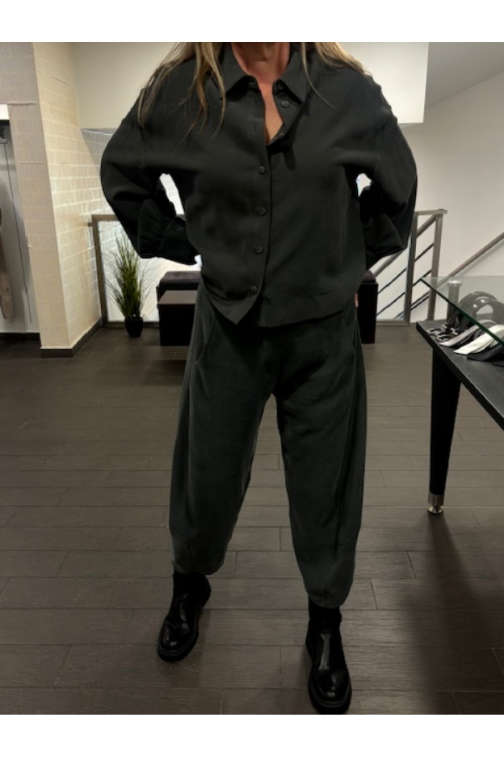 MOUTAKI PANTS CARBON 25.03.143