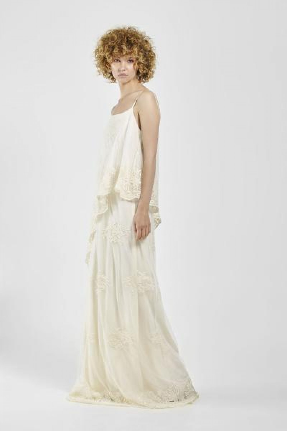 MOUTAKI LACE DRESS BEIGE 17.07.47