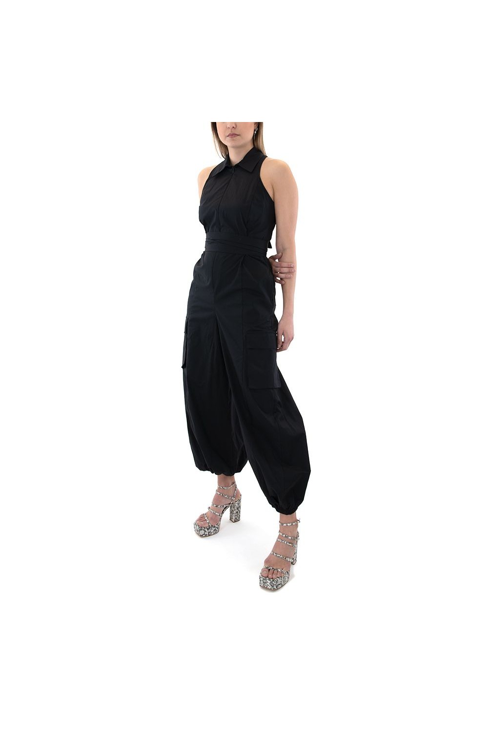 MOUTAKI WOMAN JUMPSUIT BLACK 24.05.09