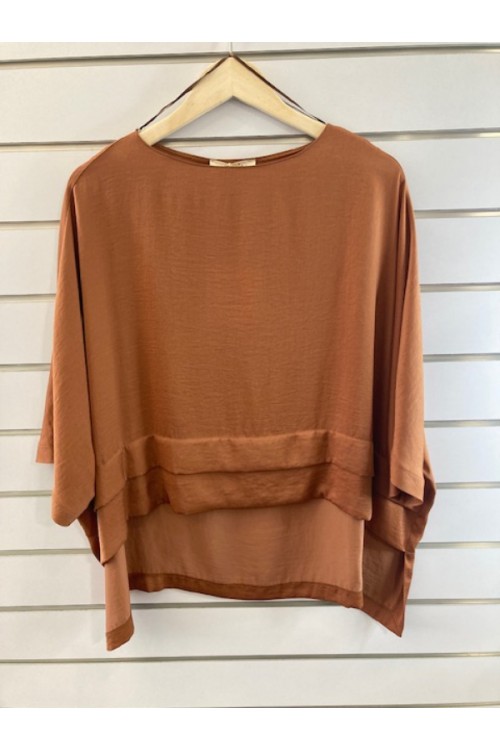 MOUTAKI WOMAN TUNIC COFFEE 25.01.37 