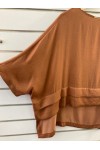 MOUTAKI WOMAN TUNIC COFFEE 25.01.37 