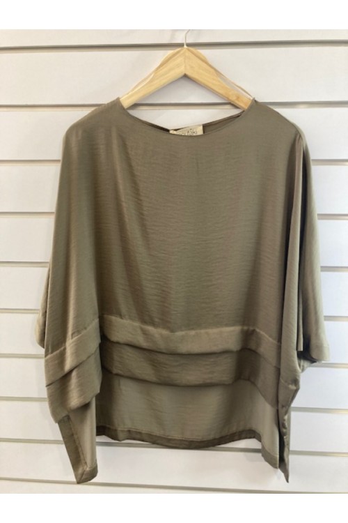 MOUTAKI WOMAN TUNIC KHAKI 25.01.37 