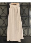 MOUTAKI WOMAN SKIRT LINEN BEIGE 19.02.01