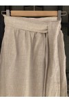 MOUTAKI WOMAN SKIRT LINEN BEIGE 19.02.01