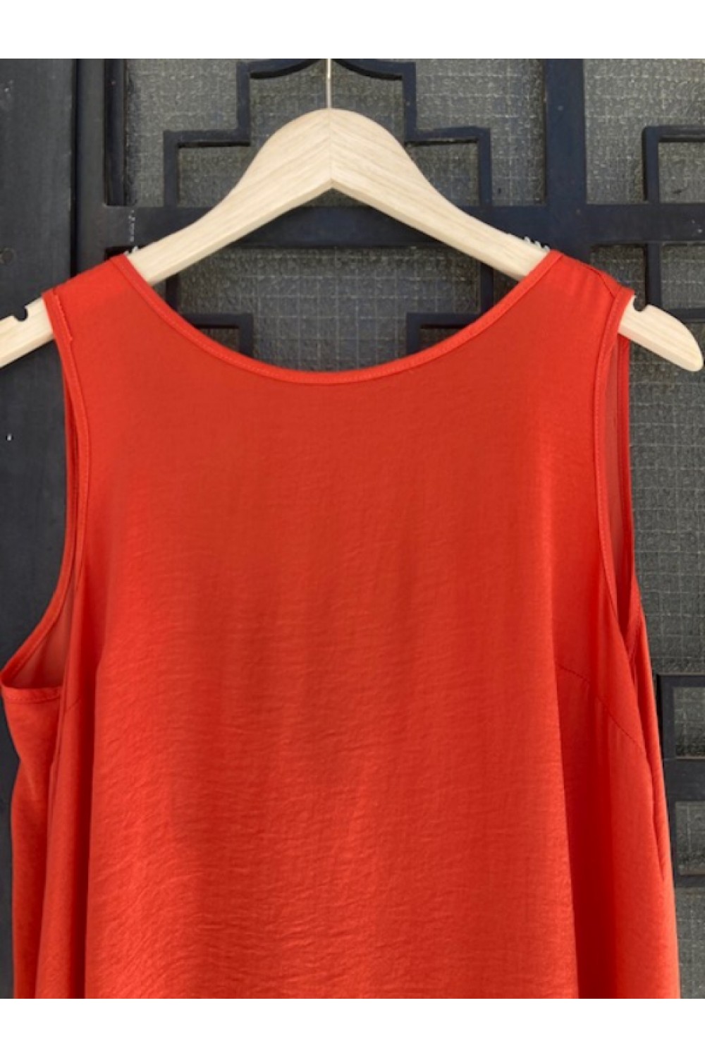 MOUTAKI WOMAN DRESS TERRACOTTA 23.07.21