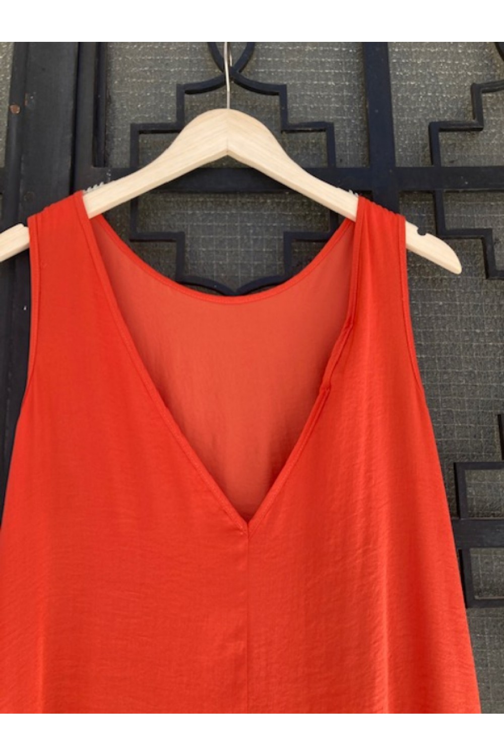 MOUTAKI WOMAN DRESS TERRACOTTA 23.07.21