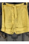 MOUTAKI LINEN SHORTS YELLOW 19.03.06