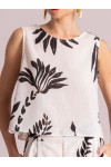MOUTAKI WOMAN TOP BLACK-WHITE 26.01.28