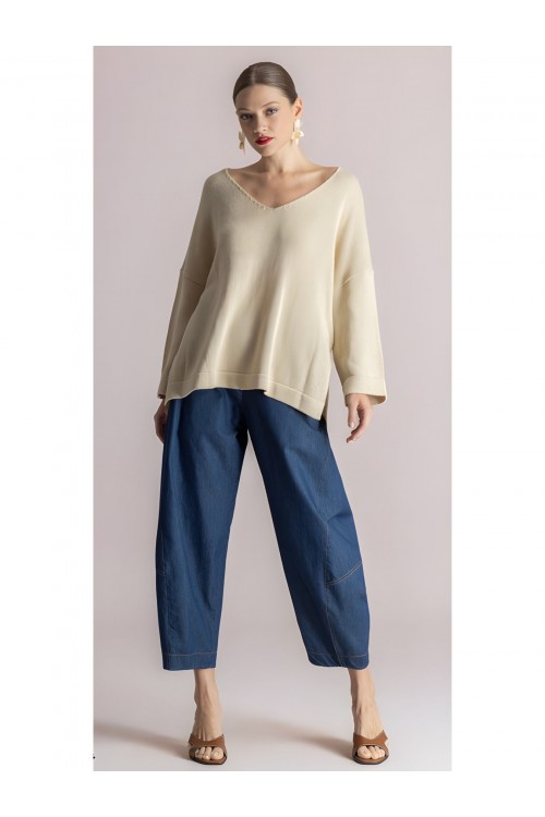 MOUTAKI WOMAN PANT BLUE 26.03.30