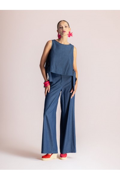 MOUTAKI WOMAN TOP BLUE 26.01.41