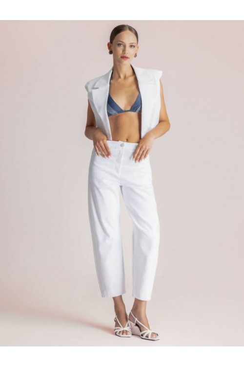 MOUTAKI WOMAN PANTS WHITE 26.03.22
