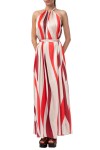 MOUTAKI WOMAN DRESS RED MUTLICOLOUR 26.07.95