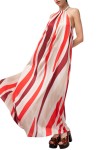 MOUTAKI WOMAN DRESS RED MUTLICOLOUR 26.07.95