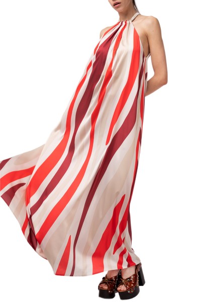 MOUTAKI WOMAN DRESS RED MUTLICOLOUR 26.07.95