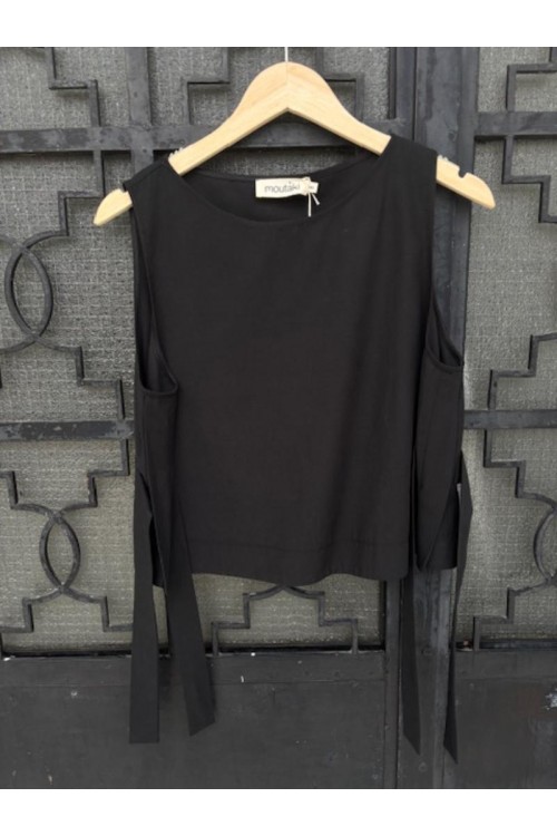 MOUTAKI WOMAN TOP BLACK 26.01.18