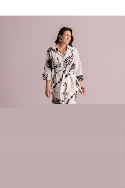 MOUTAKI WOMAN SHIRT BLACK-WHITE 26.06.08