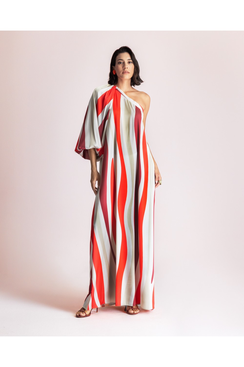 MOUTAKI WOMAN DRESS SATEN MUTLICOLOUR 26.07.94