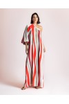 MOUTAKI WOMAN DRESS SATEN MUTLICOLOUR 26.07.94