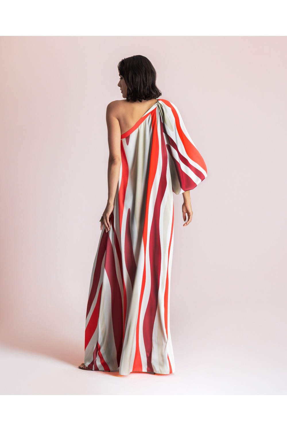 MOUTAKI WOMAN DRESS SATEN MUTLICOLOUR 26.07.94
