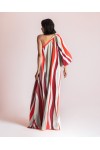 MOUTAKI WOMAN DRESS SATEN MUTLICOLOUR 26.07.94