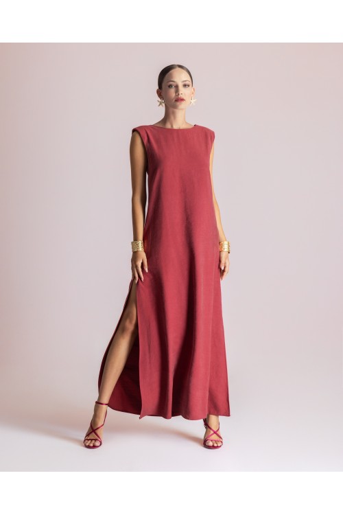 MOUTAKI WOMAN DRESS MAXI CHILI 26.07.78