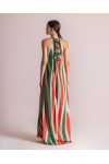 MOUTAKI WOMAN DRESS GREEN MUTLICOLOUR 26.07.95