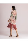 MOUTAKI WOMAN SET KIMONO-PANT KHAKI MULTICOLOUR 26.03.46