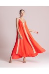 MOUTAKI WOMAN DRESS WATERMELON 26.07.52