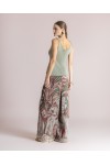 MOUTAKI WOMAN SET KIMONO-PANT KHAKI MULTICOLOUR 26.03.46