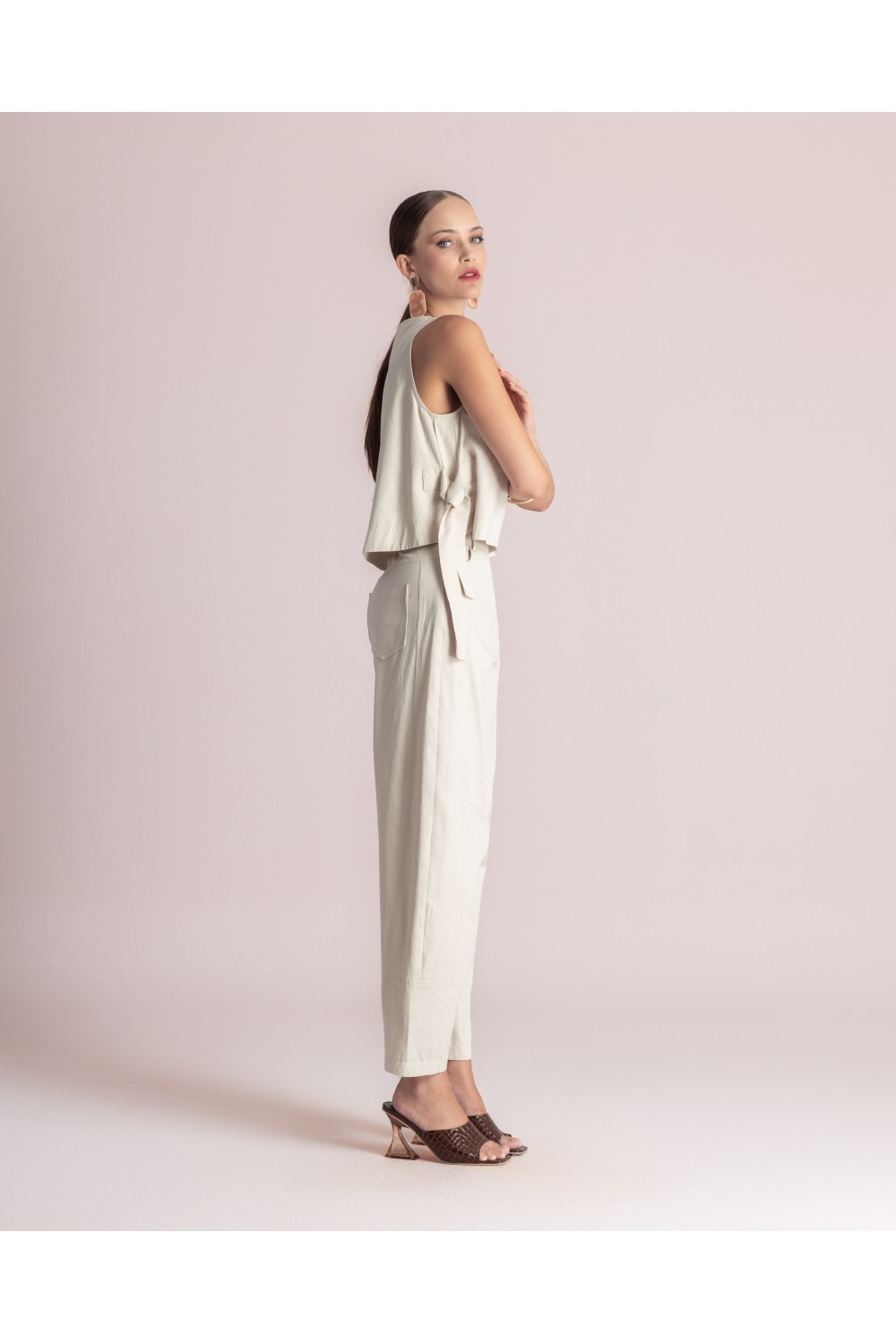 MOUTAKI WOMAN PANT ECRU 26.03.20